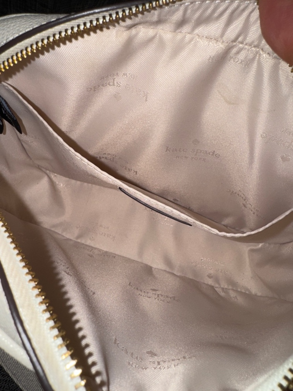 kate spade Bag Oh Snap Straw Camera Logo Woven Cream Crossbody - Picture 11 of 17